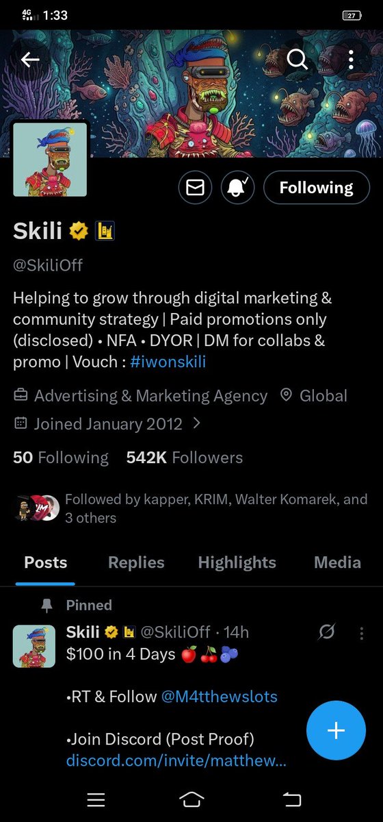 ChaiSeeBigWin's tweet photo. @GiveAwayHost @SkiliOff Done https://t.co/k2zdfZ6b5V