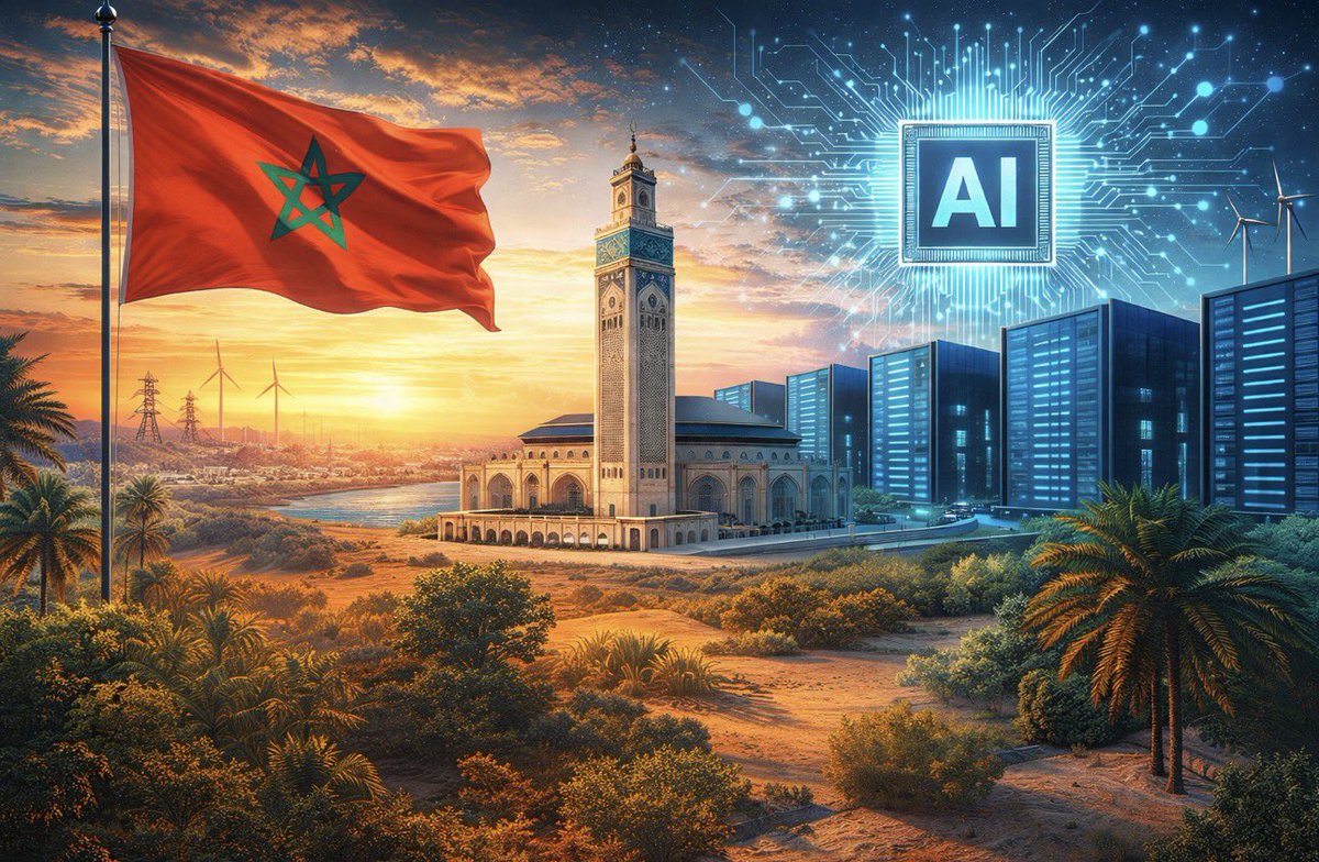MoroccoNews's tweet photo. 🇲🇦 𝗜𝗔 : 𝗹𝗲 𝗠𝗮𝗿𝗼𝗰 𝗮𝘁𝘁𝗶𝗿𝗲 𝘂𝗻 𝗺𝗲́𝗴𝗮𝗽𝗿𝗼𝗷𝗲𝘁 𝗱𝗲 𝗱𝗮𝘁𝗮 𝗰𝗲𝗻𝘁𝗲𝗿 𝗮̀ 𝟭,𝟮 𝗺𝗶𝗹𝗹𝗶𝗮𝗿𝗱 𝗱𝗲 𝗱𝗼𝗹𝗹𝗮𝗿𝘀 𝗽𝗿𝗲̀𝘀 𝗱𝗲 𝗖𝗮𝘀𝗮𝗯𝗹𝗮𝗻𝗰𝗮.

Le Maroc accélère dans la course à l’intelligence artificielle. Un mégaprojet de data center estimé à 1,2 milliard de dollars est en cours de déploiement près de Casablanca, porté par un consortium international de premier plan.

Implanté à Nouaceur, ce centre de données nouvelle génération vise une capacité à terme de 500 MW, avec une première phase prévue autour de 40 MW. Particularité du projet : une alimentation reposant entièrement sur des énergies renouvelables, en partenariat avec TAQA Morocco.  

Derrière ce chantier, on retrouve plusieurs acteurs majeurs comme Nvidia pour la technologie, Naver Cloud pour l’exploitation, ainsi que Nexus Core Systems et Lloyds Capital côté investissement.  

Le choix du Maroc repose sur des atouts stratégiques solides : proximité immédiate avec l’Europe, connectivité via plusieurs câbles sous-marins et volonté politique d’installer le pays comme hub technologique africain à l’horizon 2030.