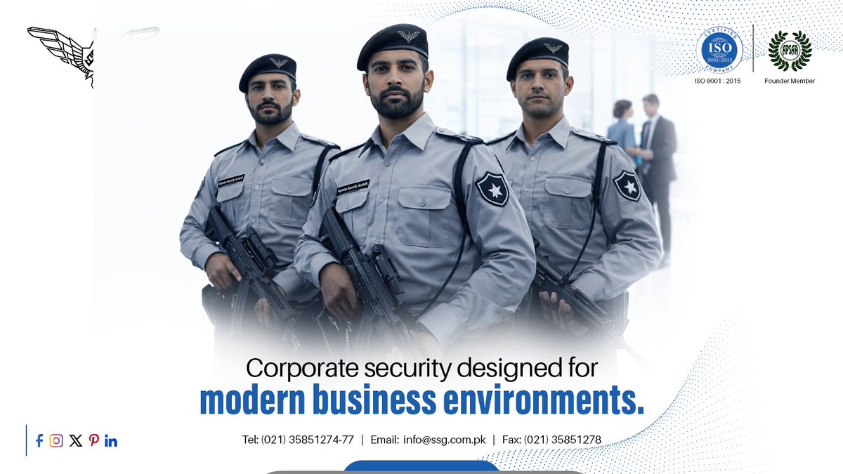 InfoSup92285's tweet image. Protecting corporate spaces with trained personnel and strategic security planning.
#CorporateSecurity #OfficeSecurity #BusinessProtection #SSG #SecurityServices #WorkplaceSafety #superiorsecurityguards