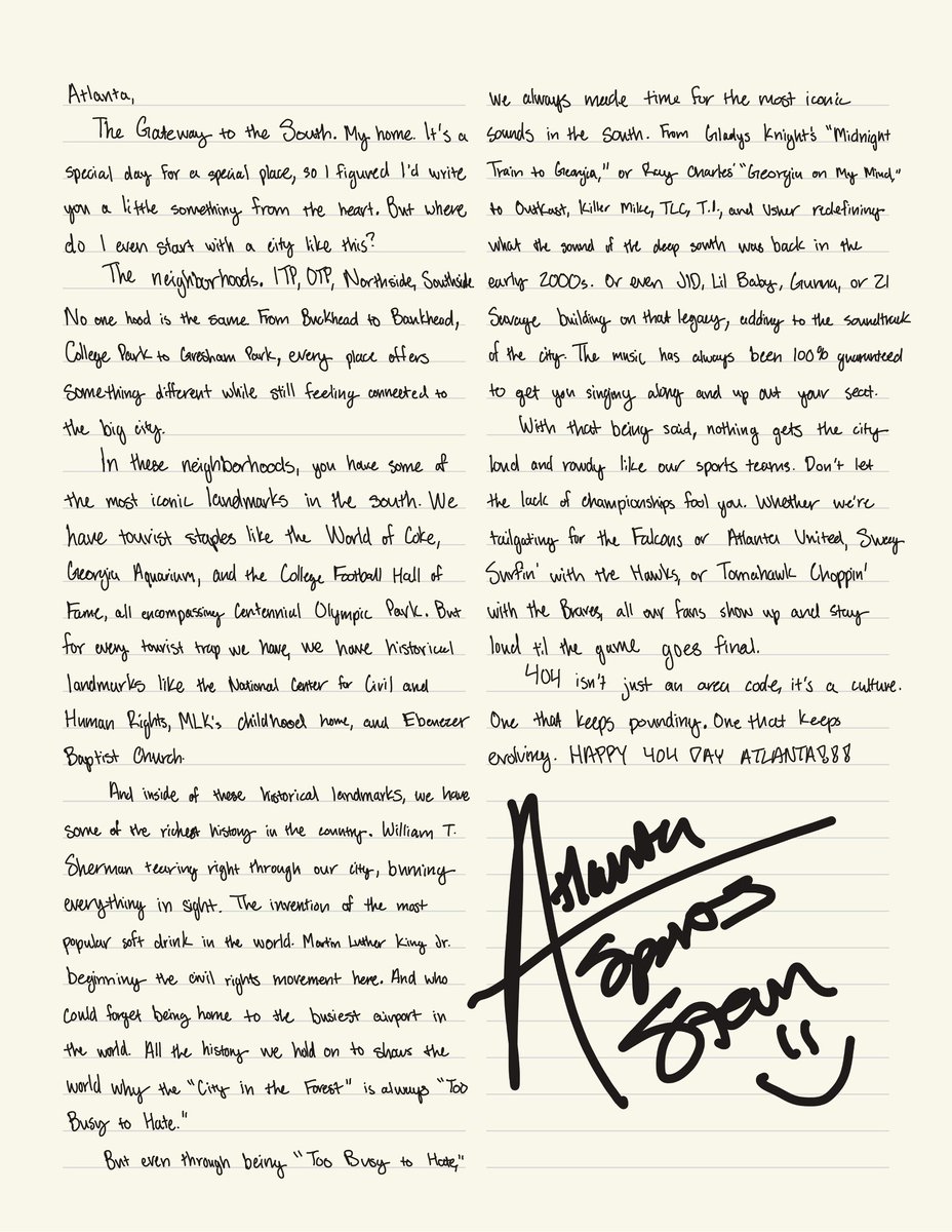 A letter to the A: