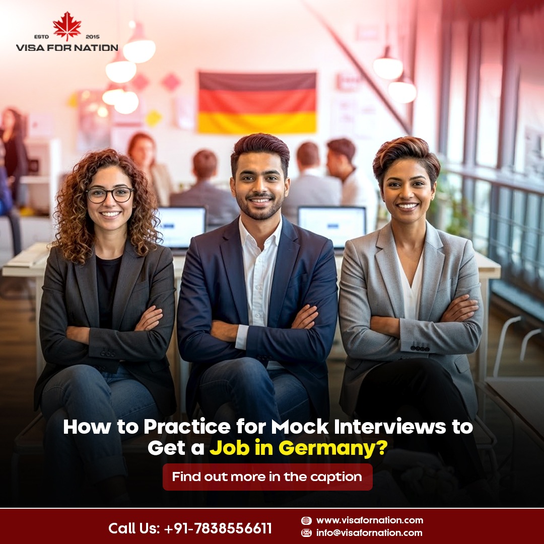 visafornation's tweet image. Dream job in Germany? 🇩🇪
Start with mock interviews 💼

Practice smart, speak confidently, and stand out from the crowd.

📞+91-7838556611
🌐visafornation.com
📧info@visafornation.com

#JobsInGermany #InterviewTips #MockInterview #CareerAbroad #WorkInGermany #VisaForNation