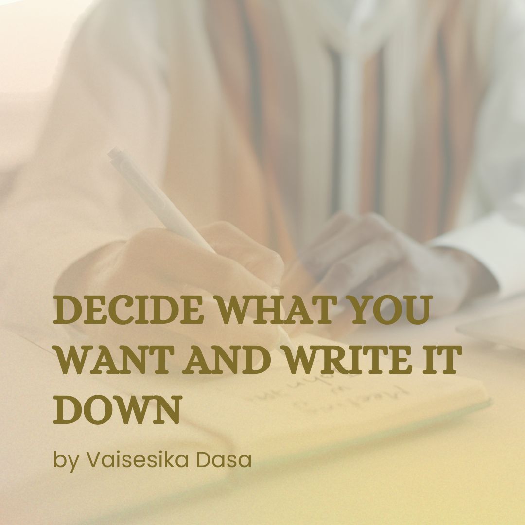 VaisesikaDasa's tweet image. Clear direction saves years of drift. Decide what you want, write it down, and keep it in front of you.

Decide. Write it down. Keep it in front of you.

#GoalSetting #Clarity #WriteItDown #IntentionalLiving #VaisesikaDasa