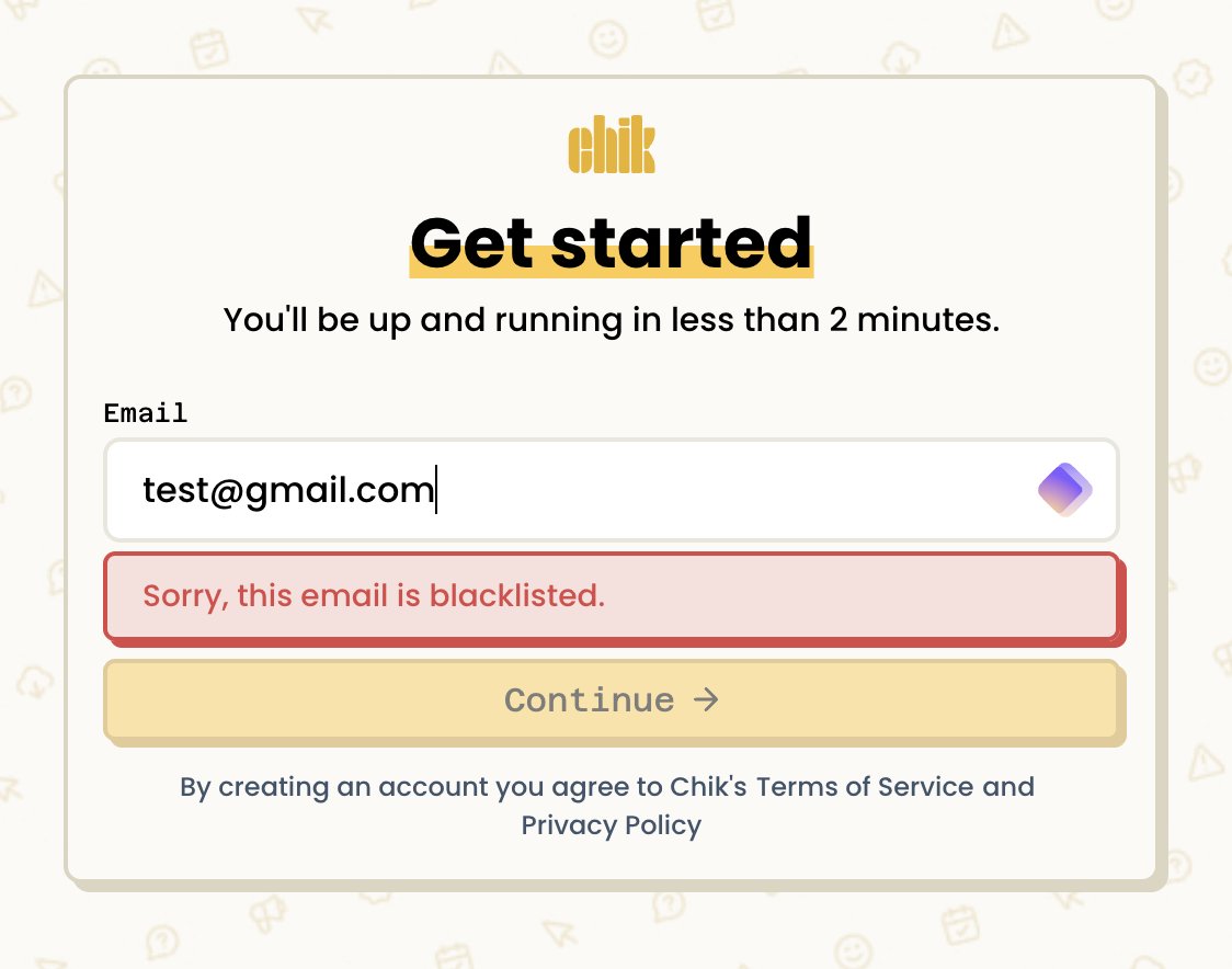 JonathanFors's tweet photo. Been getting a lot of spam signups recently for my saas, so this morning I built a blacklist function. 

Whenever a new signup email confirmation fails, it deletes the signup record and blacklists the email. 

If user is not new (older than 24 hours), it flags for manual review. https://t.co/eWEEQsWeDt