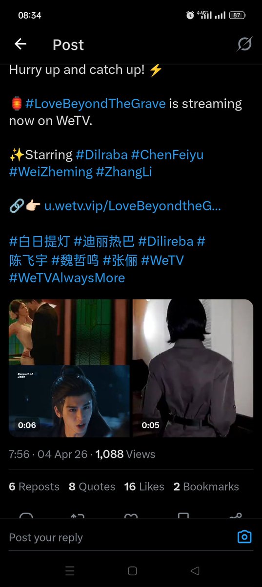 EcoliMima's tweet photo. @WeTVOfficial 
Wrong post, delete, repost, then delete again 
A mistake from a major platform can happen once,twice, but when it happens for the third time, it is no longer a mistake, it’s pure disrespect and unprofessionalism.
WeTV,damn you. This is the last time I use your app. https://t.co/VcTdKf7ksG