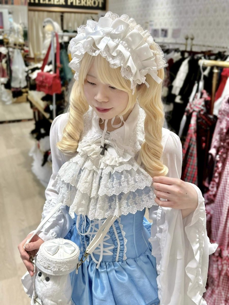 ATELIER PIERROT　ミニコルセット　ワンピース　サックス 💎スタッフ着用💎 【ATELIER PIERROT】 ミニコルセットワンピース