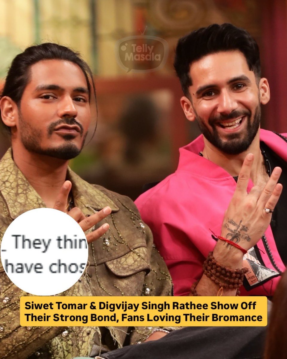 tellymasala's tweet image. Siwet Tomar shares glimpses of his strong bond with Digvijay Singh Rathee, winning hearts online. Their camaraderie and friendship moments are being loved by fans. The duo’s bromance is quickly becoming a fan favourite!

#SiwetTomar #DigvijayRathee #FriendshipGoals #tellymasala