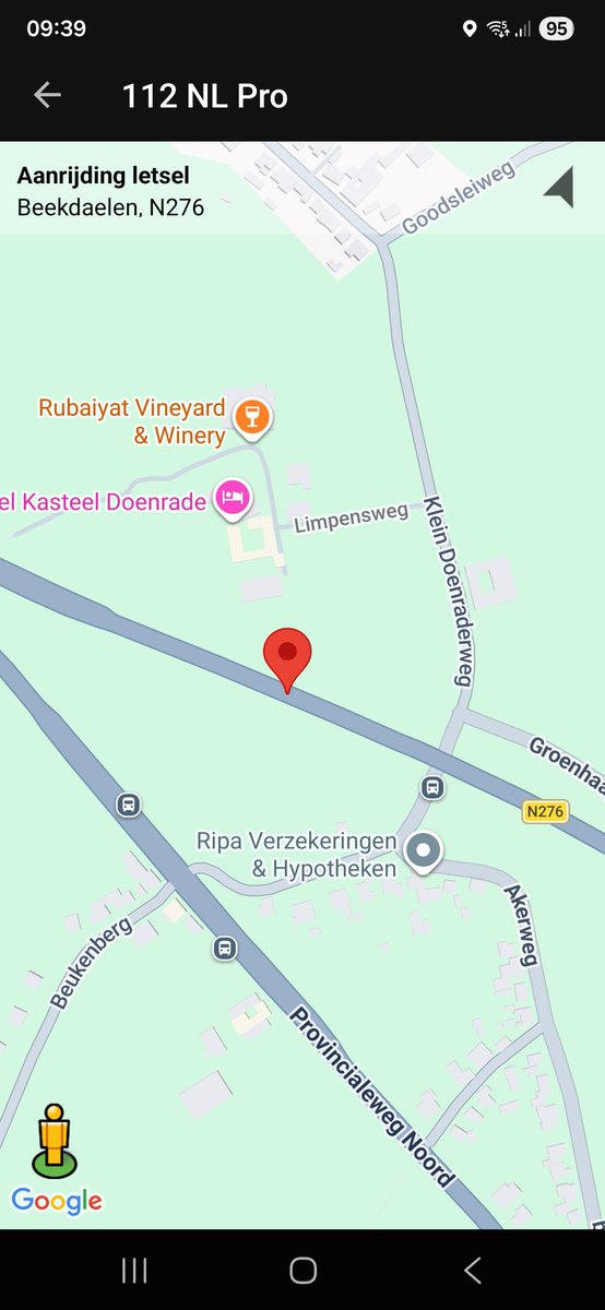 Aanrijding vermoedelijk met letsel op N276