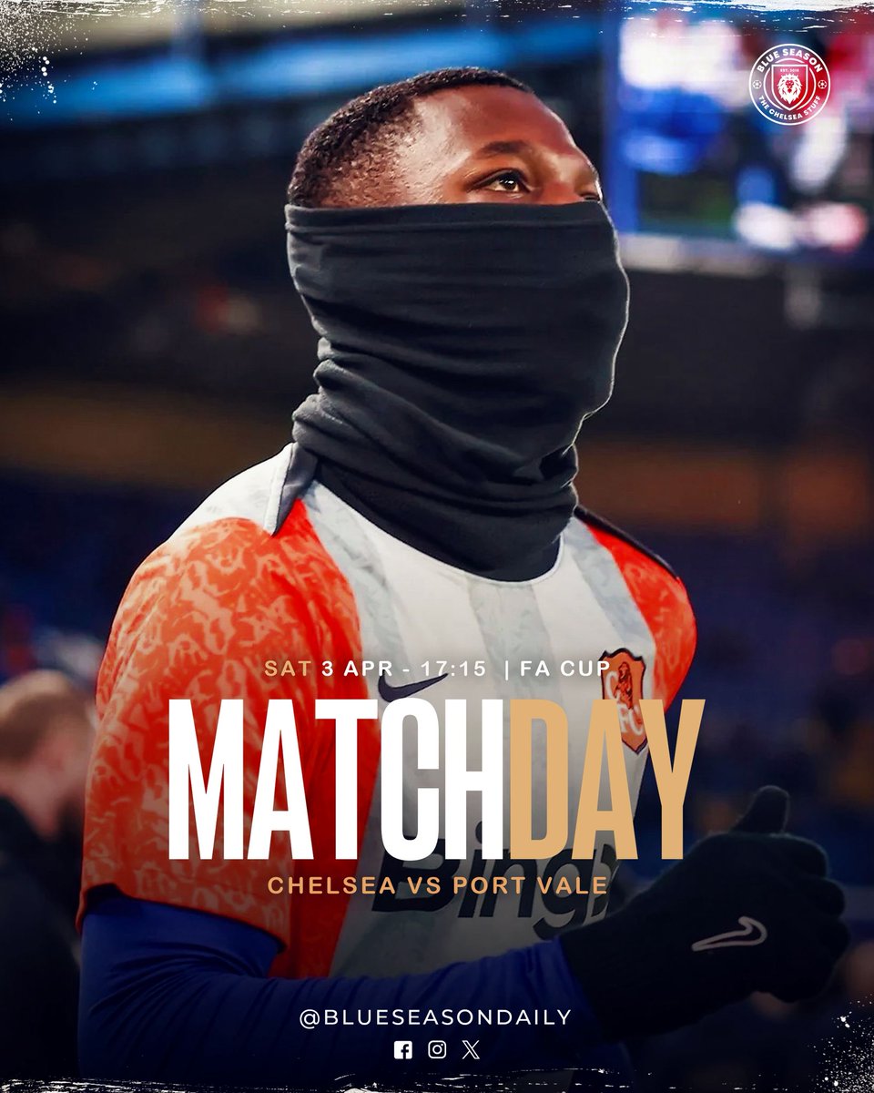 BlueSeasonDaily's tweet photo. Chelsea vs Port Vale. #MatchDay  #EmiratesFACup https://t.co/ujByNocccZ