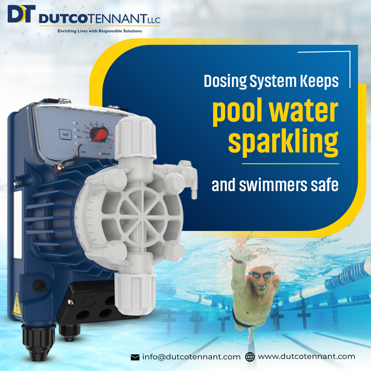 Dutcotennant's tweet photo. Automated dosing for clean, safe, balanced pool water with precise chemical control and efficiency.
https://t.co/i16FN2W9dJ
info@dutcotennant.com
#WaterTreatment #PoolWater #WaterQuality #DutcoTennantLLC https://t.co/0QKnVy8LoY