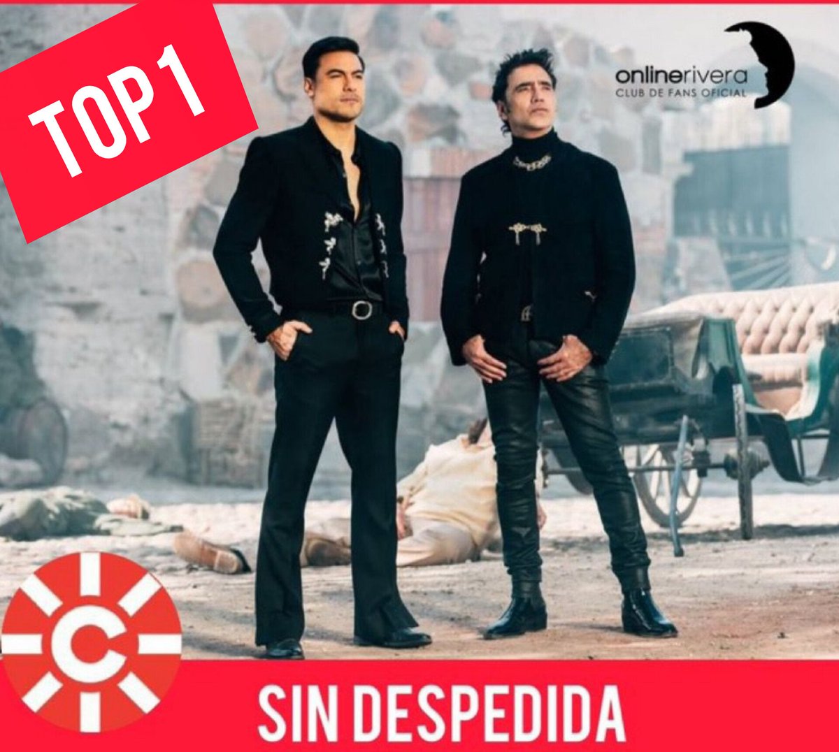 .Nuestro voto para  #SinDespedida de <a href="/_CarlosRivera/">Carlos Rivera</a>  y alexoficial  
Que ya es No.1 de <a href="/canalfiesta/">Canal Fiesta Radio</a>
Buenos días <a href="/dominguezja/">José A. Domínguez</a>

#RiveristasOnline 🤍
#N1CanalFiesta14