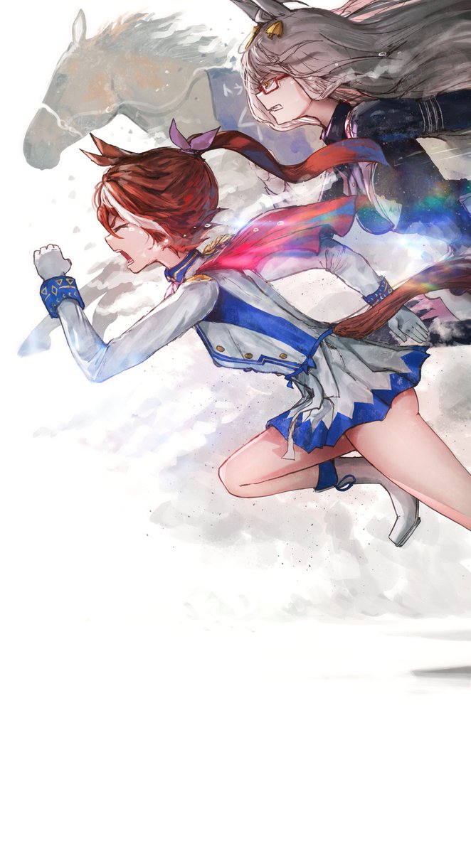 アグネスタキオン(ウマ娘) 「Probably these two lol (the forever youn」|advarcherのイラスト
