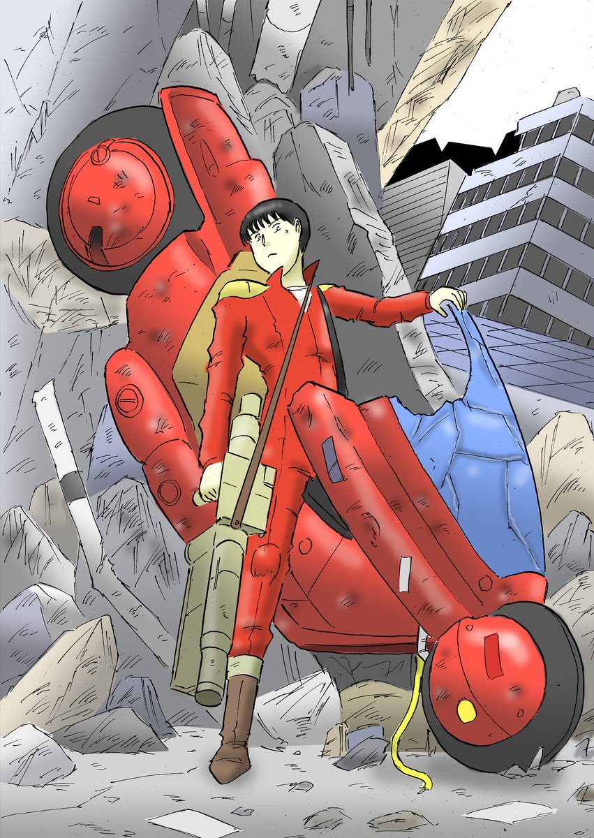 「#海外向けだと思う画像を上げろ やっぱ『AKIRA』好きだよね?海外の皆さん!」|ジ・アーティスト・フォーマリー・ノウン・アズ・チャーリィのイラスト
