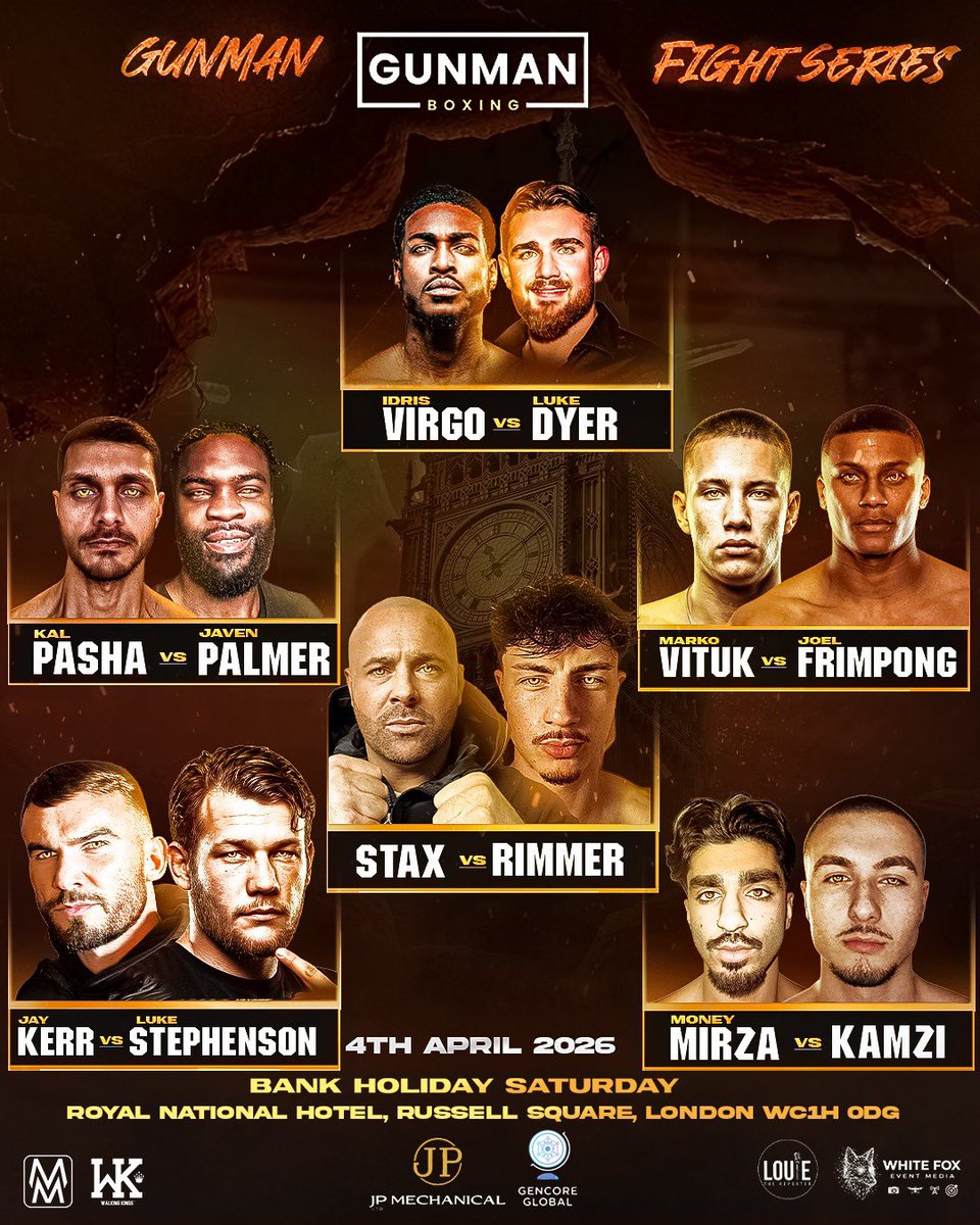 Gunman_boxing's tweet image. Gunman Fight Series is back tonight

22 fights for only £9.99

Grab the PPV now and enjoy a stacked mega card of Super fights: tinyurl.com/Gunman-Fight-S…

The Champions League of influencer Boxing brings big time boxing to London’s West End!

#championsleague #influencer #boxing