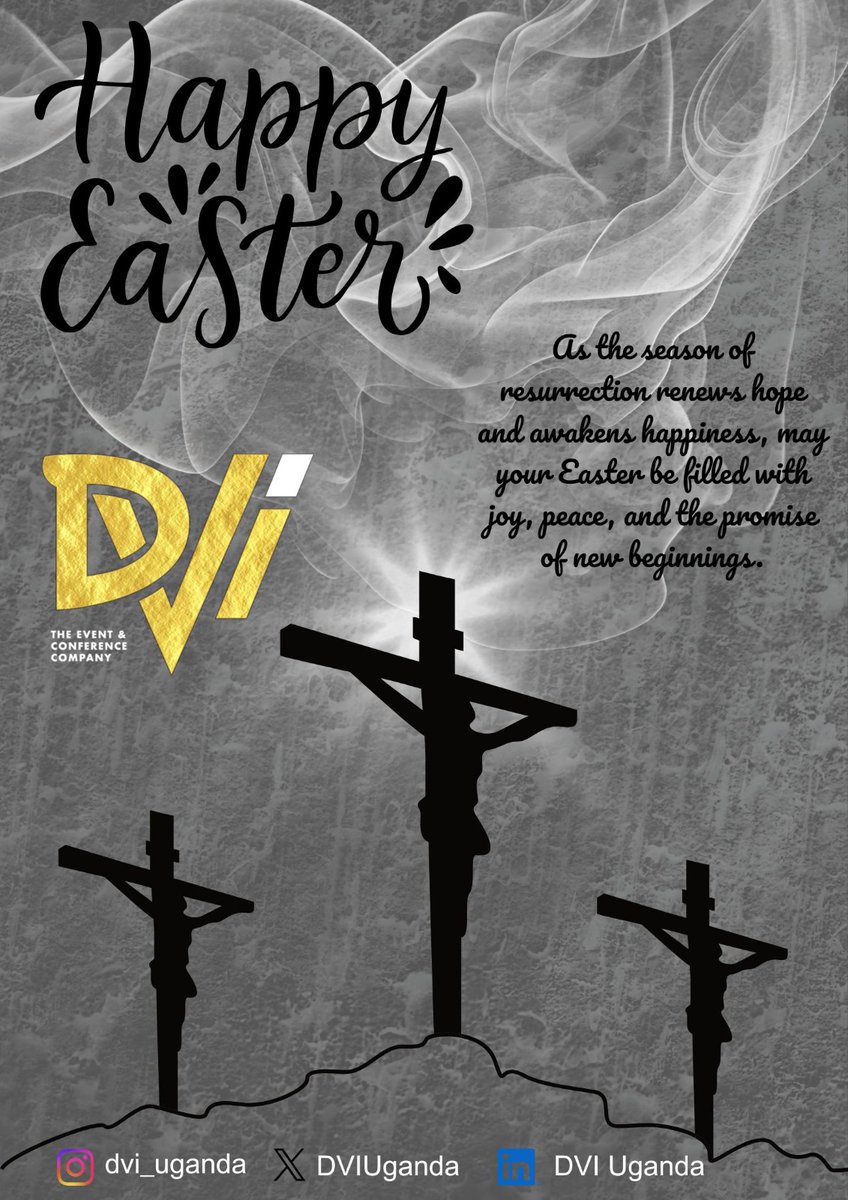 As we celebrate the resurrection, may this season bring renewed hope, peace, and joy to all.
Happy Easter.
#EasterCelebration 
#EasterMessage 
#dviuganda 
#dvievents
