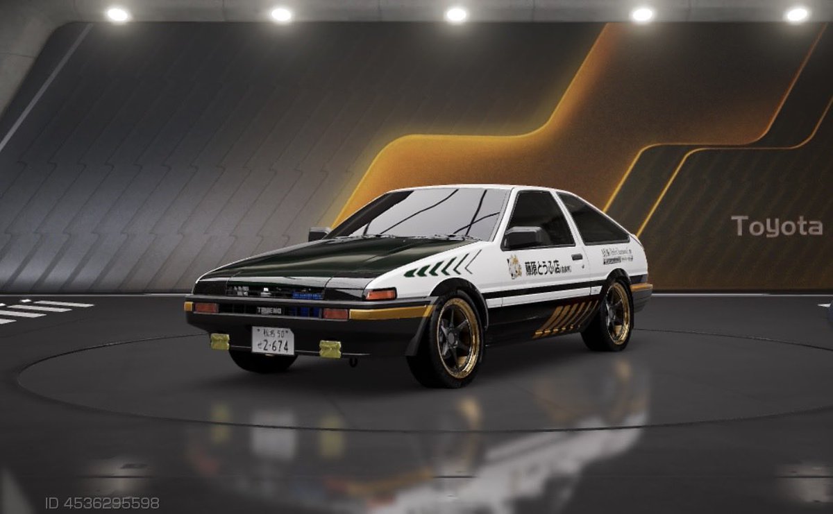 toki89764650's tweet photo. やれやれ、頭文字Dガチャ＆イベントにちゃっかりハマってしまったではないか！俺ってつぐつぐ流されるタイプ…ガチャはAE86→1凸 FD→無凸 R32→3凸 NA1→無凸  NA1のステッカーはカッコイイのでつけました 原作とちがーう、とか言わないで、お願い笑
 #レーシングマスター https://t.co/vdWUWTwQ7w