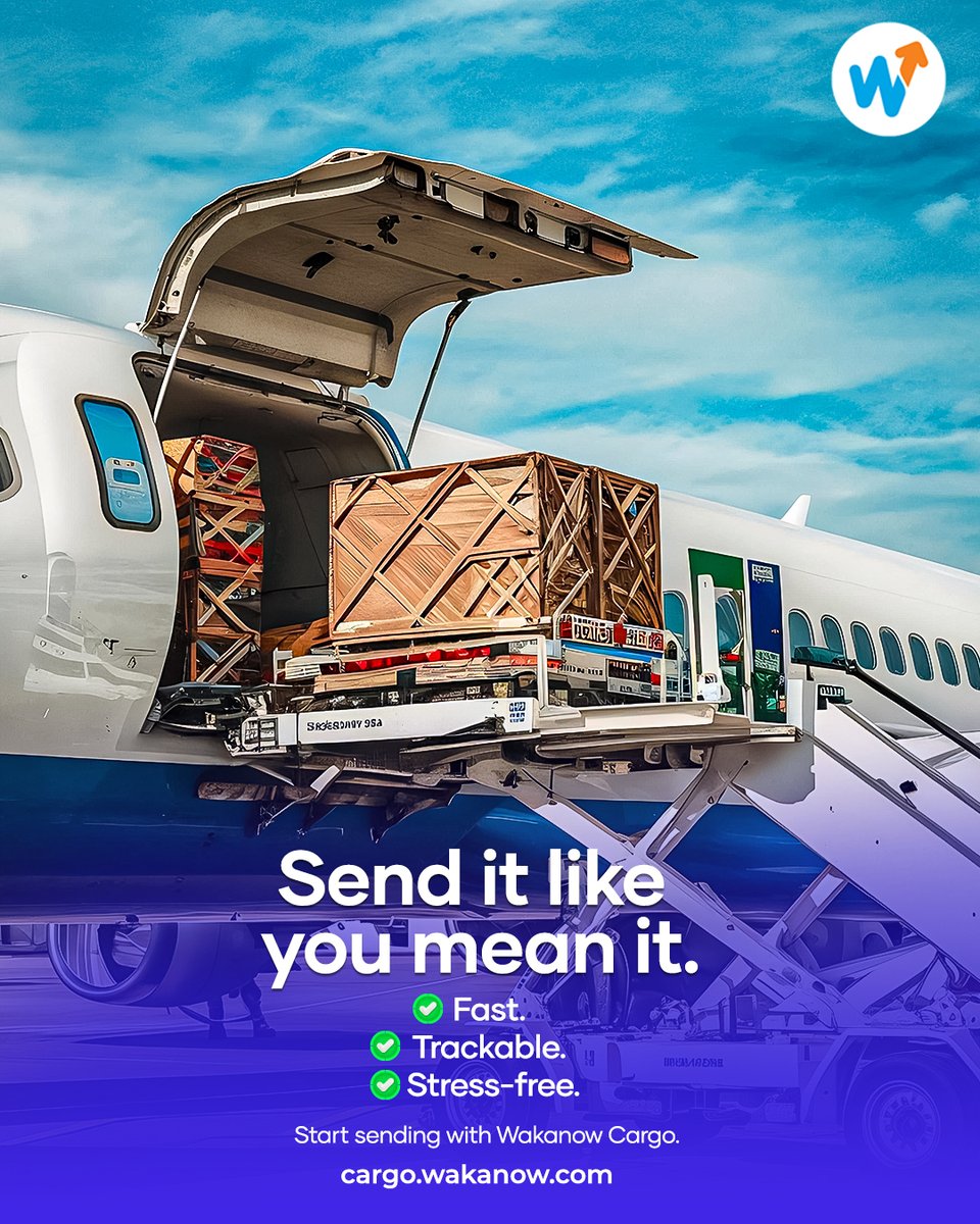 Wakanowdotcom's tweet image. Send it anywhere in the world safely and on time with Wakanow cargo solutions! 

From personal effects to business shipments we've got you covered. 

Get started on cargo.wakanow.com 

Let's Go! 

#Wakanow #Cargo #Ship #Reliable #WakanowCargo