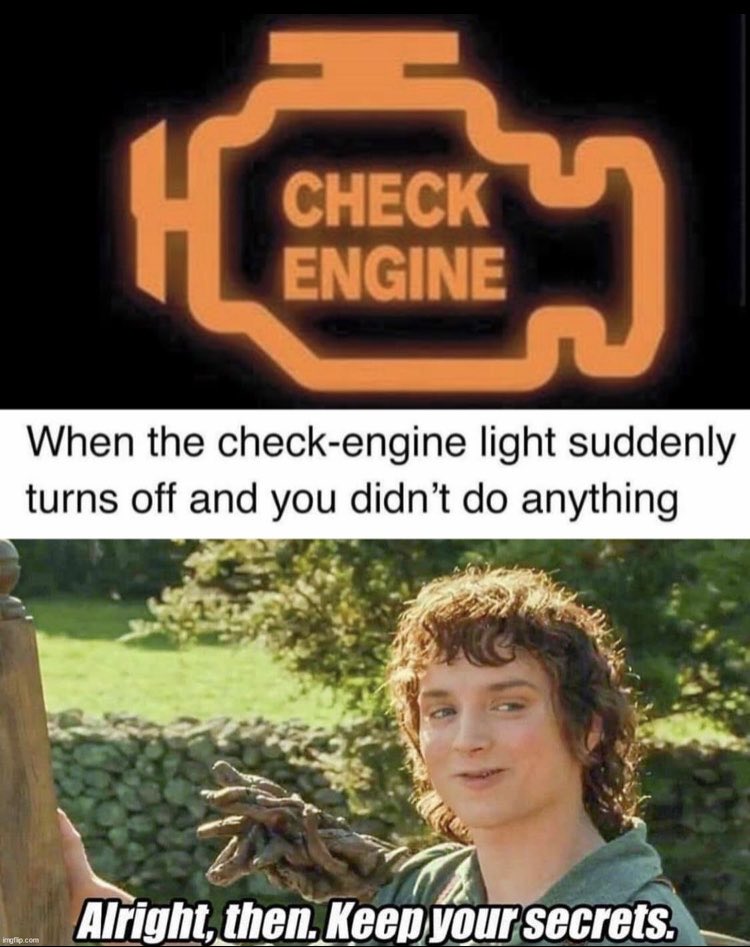 Adamsauto16's tweet photo. Lol😂
This happens sometimes actually, buh let's be candid, it is better to get the vehicle scanned before the issue gets escalated….Indication of check engine light means a lot trust me.…
 Follow for more automotive head-ups👉@Adamsauto16 
#carTip #Autoelectrical #Driver https://t.co/1ev7CLB9p6