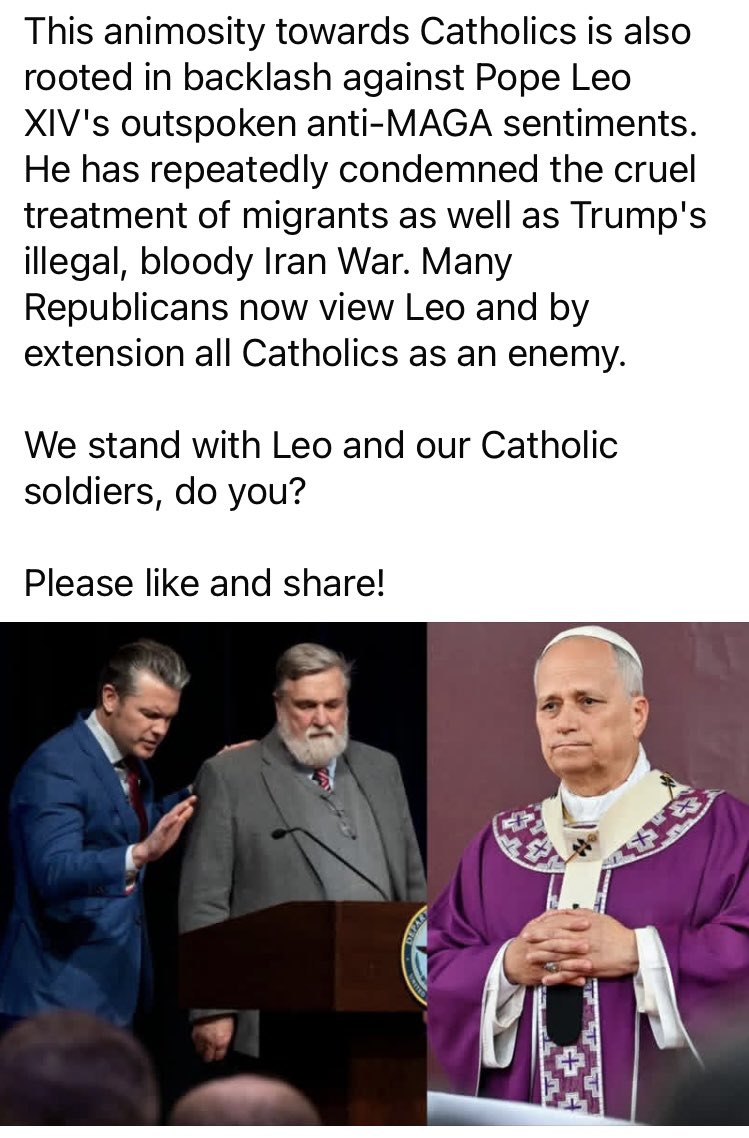 hoppysue's tweet photo. @NoDMsPerfavore The pope is a Liberal. He follows the teachings of Jesus. https://t.co/BZNrcbt3Oj