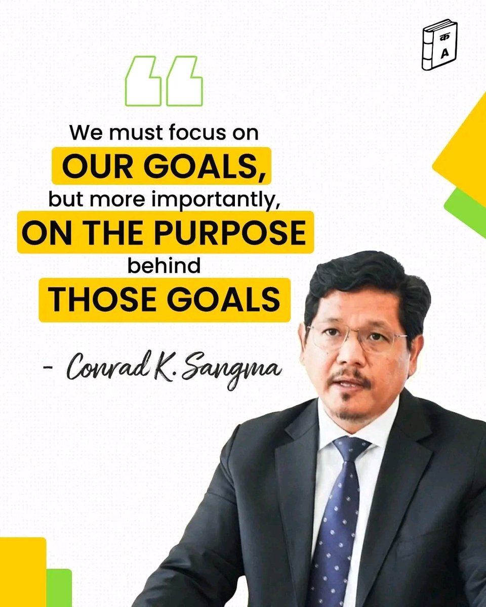 nppmeghalaya's tweet image. A reminder that purpose gives meaning to every goal, shaping the direction of effort and the value of what is achieved.

@SangmaConrad

#Meghalaya #Purpose #Leadership #NPP
#BornToServe