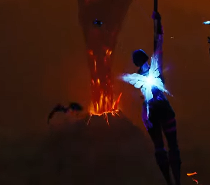 Lunnakyy's tweet photo. @Gilded_Midas @LHibAlt At the event when we leave the vault. The volcano is not spilling lava until a little after we leave, you can see the progression. (images with low quality due to the terrible bitrate of the video i took the screenshot) https://t.co/8zcfWGs3aZ