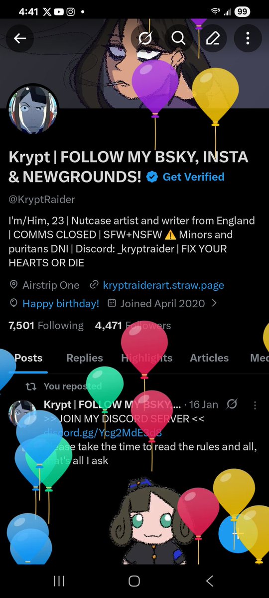 Krypt | FOLLOW MY BSKY, INSTA & NEWGROUNDS! tweet media