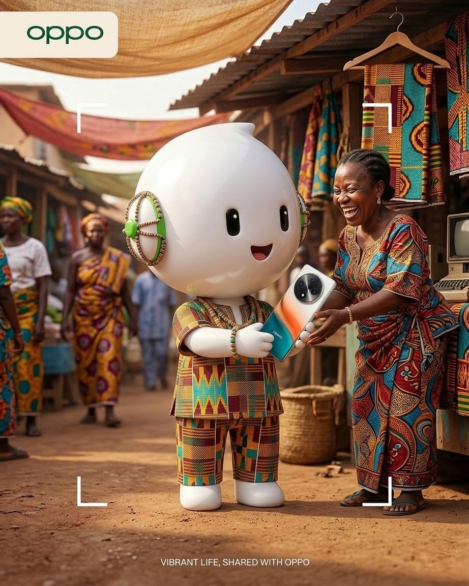 AgebeThomas's tweet photo. #DressUpServiceOllie 
OPPO Ollie represents OPPO and OPPO Support in this image, showing that OPPO is truly for the whole world 🌎.
OPPO understands her customers deeply, connecting with people from different backgrounds and cultures.
Just like @OPPO__Support, Ollie brings joy. https://t.co/tkCbnMxF1j