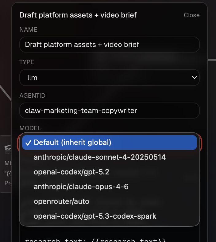 clawrecipes's tweet photo. Not all models are made the same. We know this. You know this. Now we've enabled you to select a specific model for all our workflow nodes! Enjoy https://t.co/5ct5xJdn1j