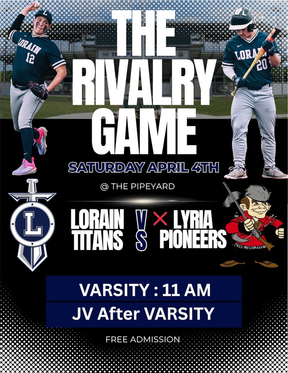LHSBaseball11's tweet photo. Tomorrow at 11 AM!!!! No words needed. #rivalry #changetheculture https://t.co/hfxkf6YVWZ