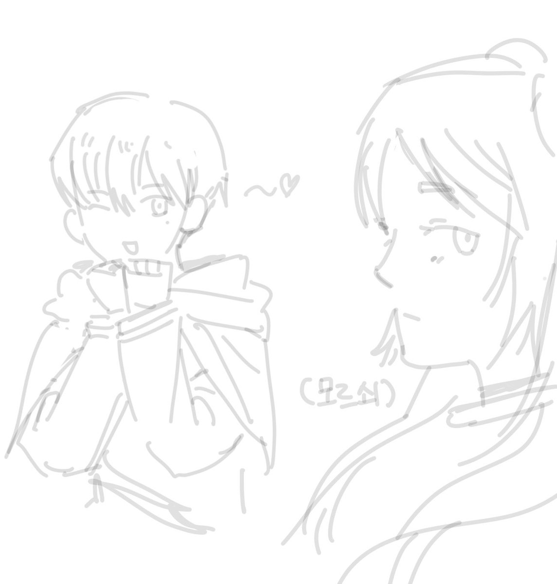 친구가 실시간으로 힘멜프리 그려준다ㅠㅠ