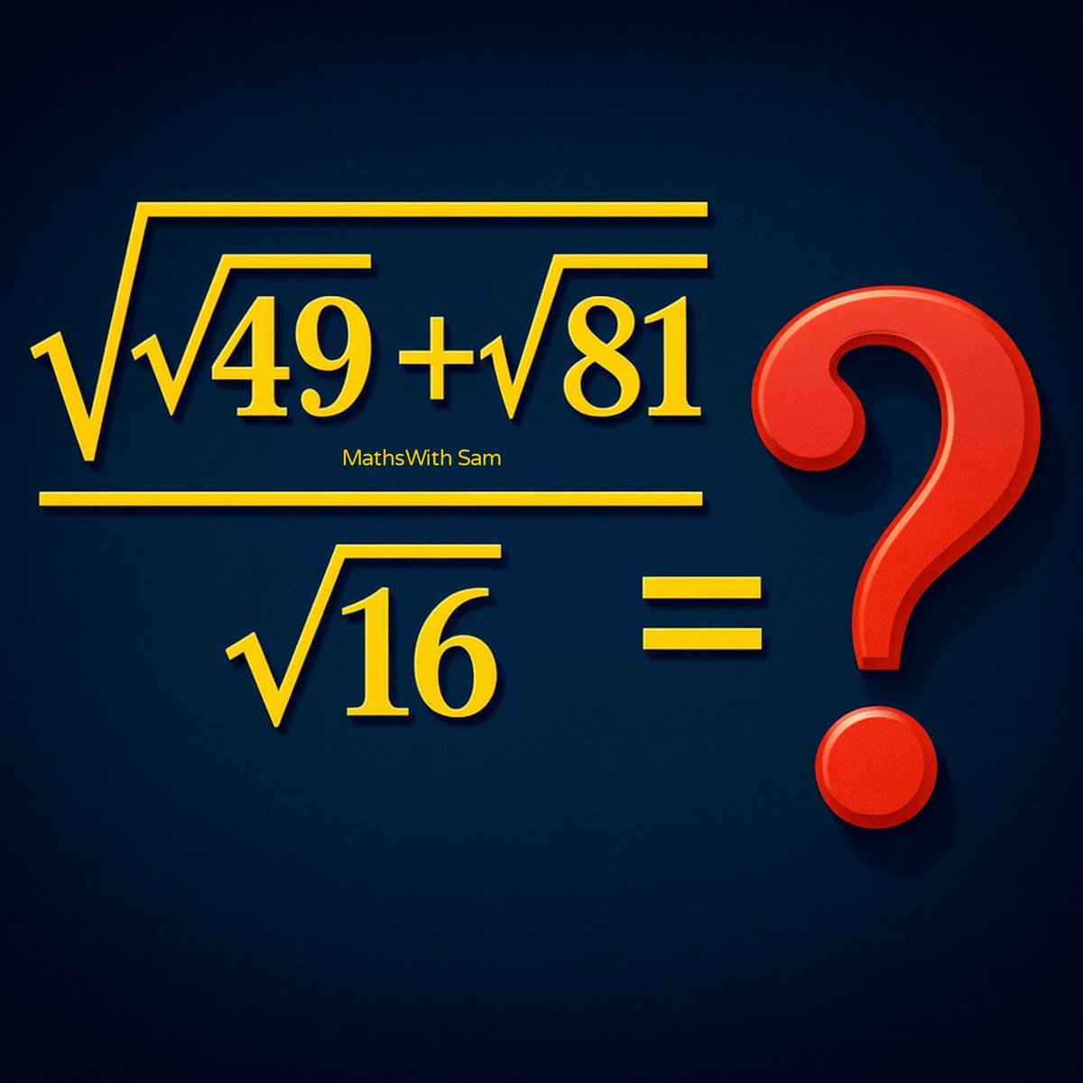 MathsWith Sam tweet media