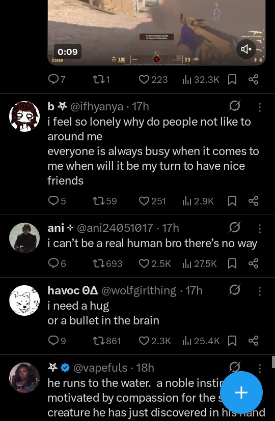 darekshines's tweet photo. @gxthcxlt Maybe it's my algorithm but what the fuck, twitter has been way too fucking real lately https://t.co/Us4TlUCXnD