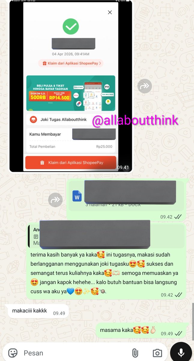 Joki Tugas Testimoni 7000+🦄🍭 tweet media