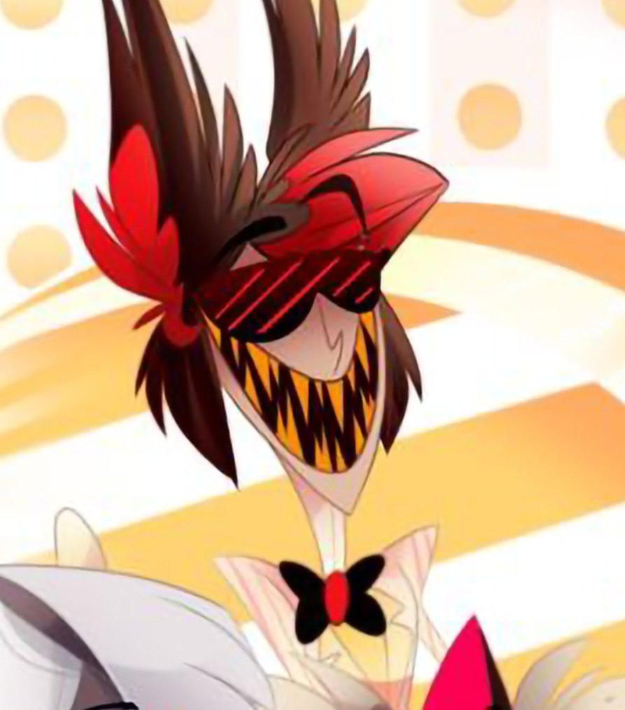 Alastor fans is THIS your man? Why does he look like he's going to a daft punk concert? 🤣