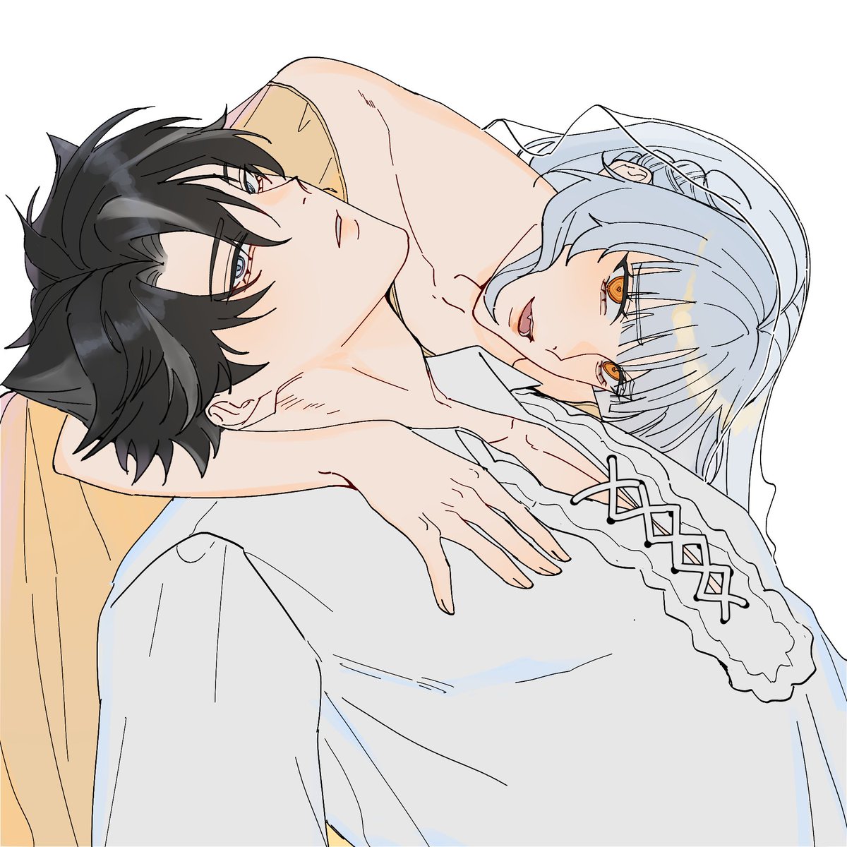 LuxStelIaris's tweet photo. [ He wakes head aches, funny taste to his tea. I want him to stay here forever, he's happiest with 𝘔𝘦. ]

© schcommi https://t.co/FFseSky7X7