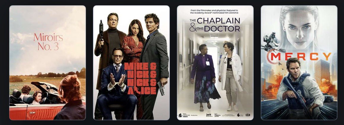 FlixChatter's tweet image. Happy #LetterboxdFriday Here’s my #LastFourWatched 🎞️

Another mixed bag this past week, but glad to see another intriguing film by Christian Petzold, Miroirs No. 3

#films #movies
