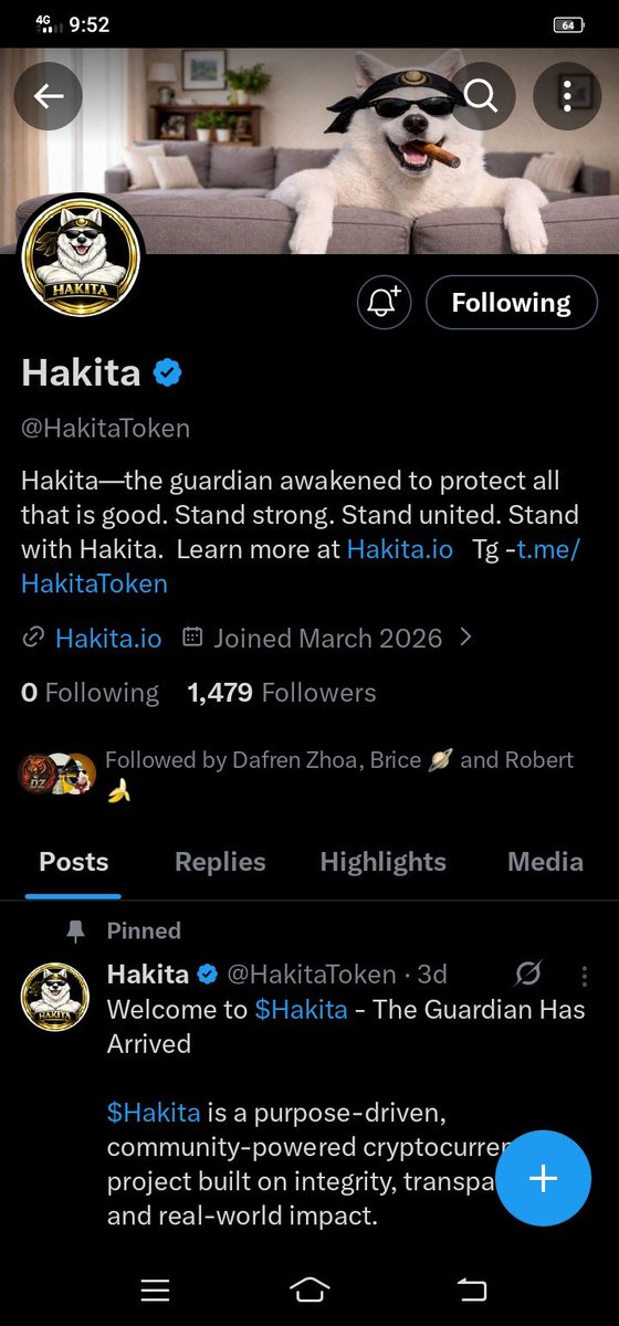 ChaiSeeBigWin's tweet photo. @CryptBrice @HakitaToken Done https://t.co/D0a1zkLX3F