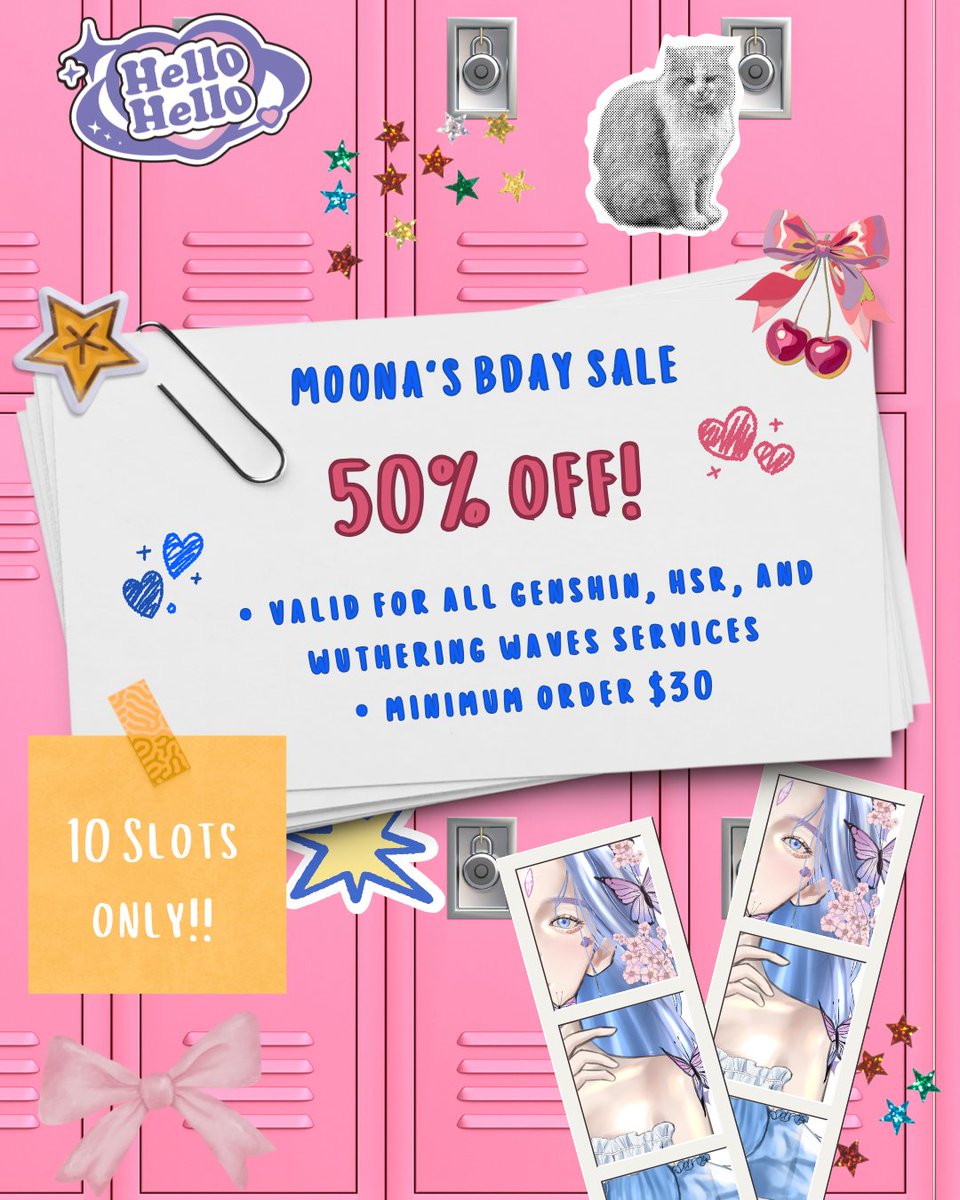 Moona🦋 | 📌 bday sale • Genshin HSR WuWa Pilot tweet media