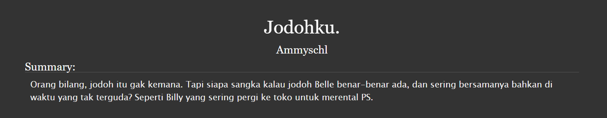 ammyschl's tweet photo. ❝Orang bilang, jodoh itu gak kemana. Tapi siapa sangka kalau jodoh Belle benar-benar ada, dan sering bersamanya bahkan di waktu yang tak terduga? Seperti Billy yang sering pergi ke toko untuk merental PS.❞

🔗https://t.co/YNhHEAdYRn

Commission work for @twosdie. https://t.co/wCZLHtTdXG