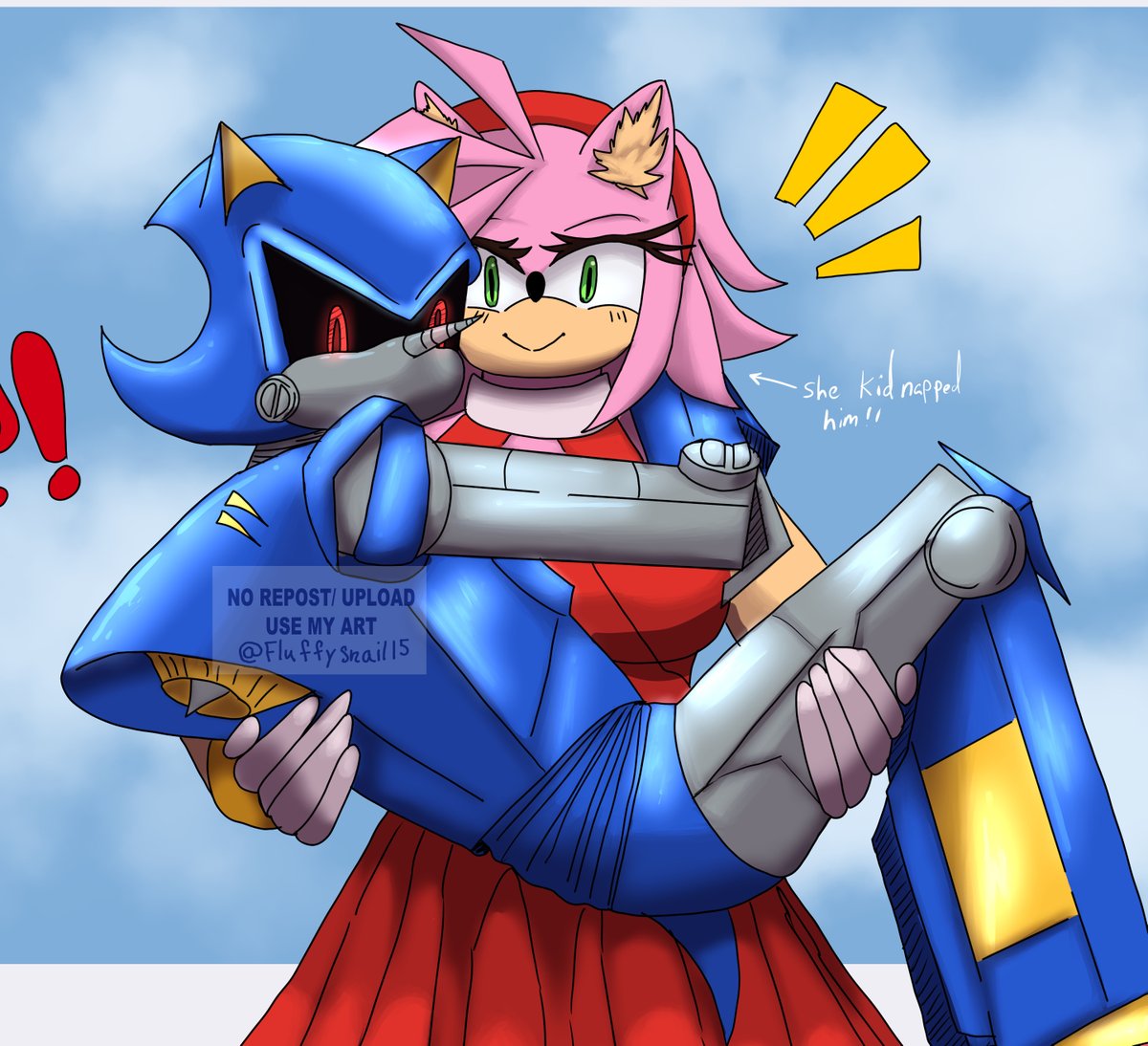 Tappingturtle69's tweet photo. I love this ship so much 😝 #Metamy #metalsonic #AmyRose #amy #sonicthehedgehogfanart #metalsonicxamyrose https://t.co/tDIzn8qjUT