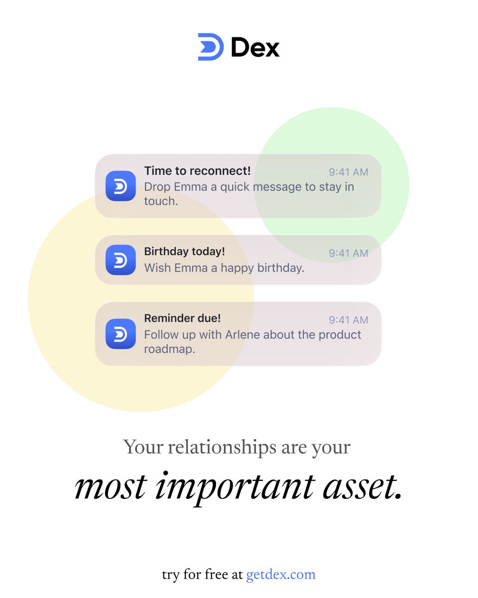Dex Personal CRM tweet media