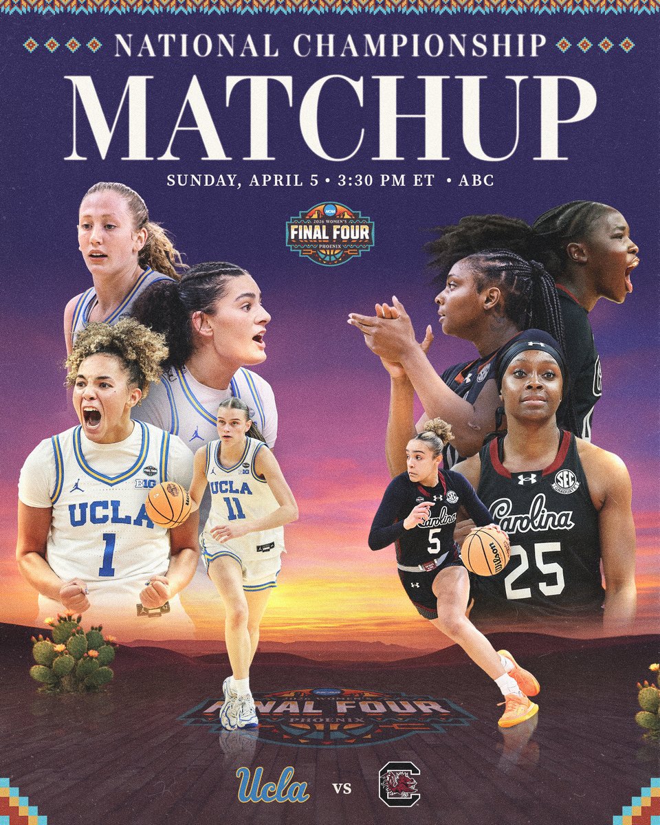 It all comes down to this.

🎟️ on.ncaa.com/Womens-Basketb…
📺 on.ncaa.com/mmwbbtv
📲 on.ncaa.com/MMWBBApp
📻 <a href="/westwood1sports/">Westwood One Sports</a>

#WFinalFour