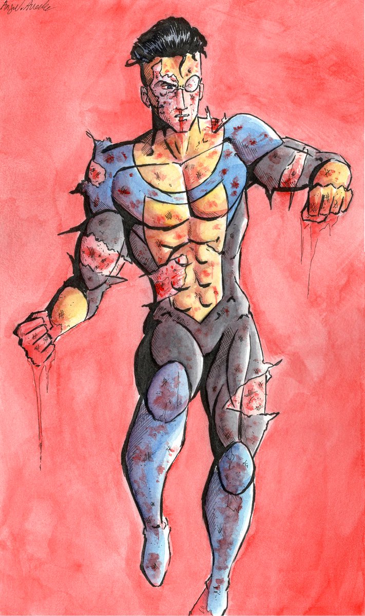 ArtistPopc26344's tweet image. INVINCIBLE 
#invincible #art #invincibleart #watercolor #ink #traditionaldrawing