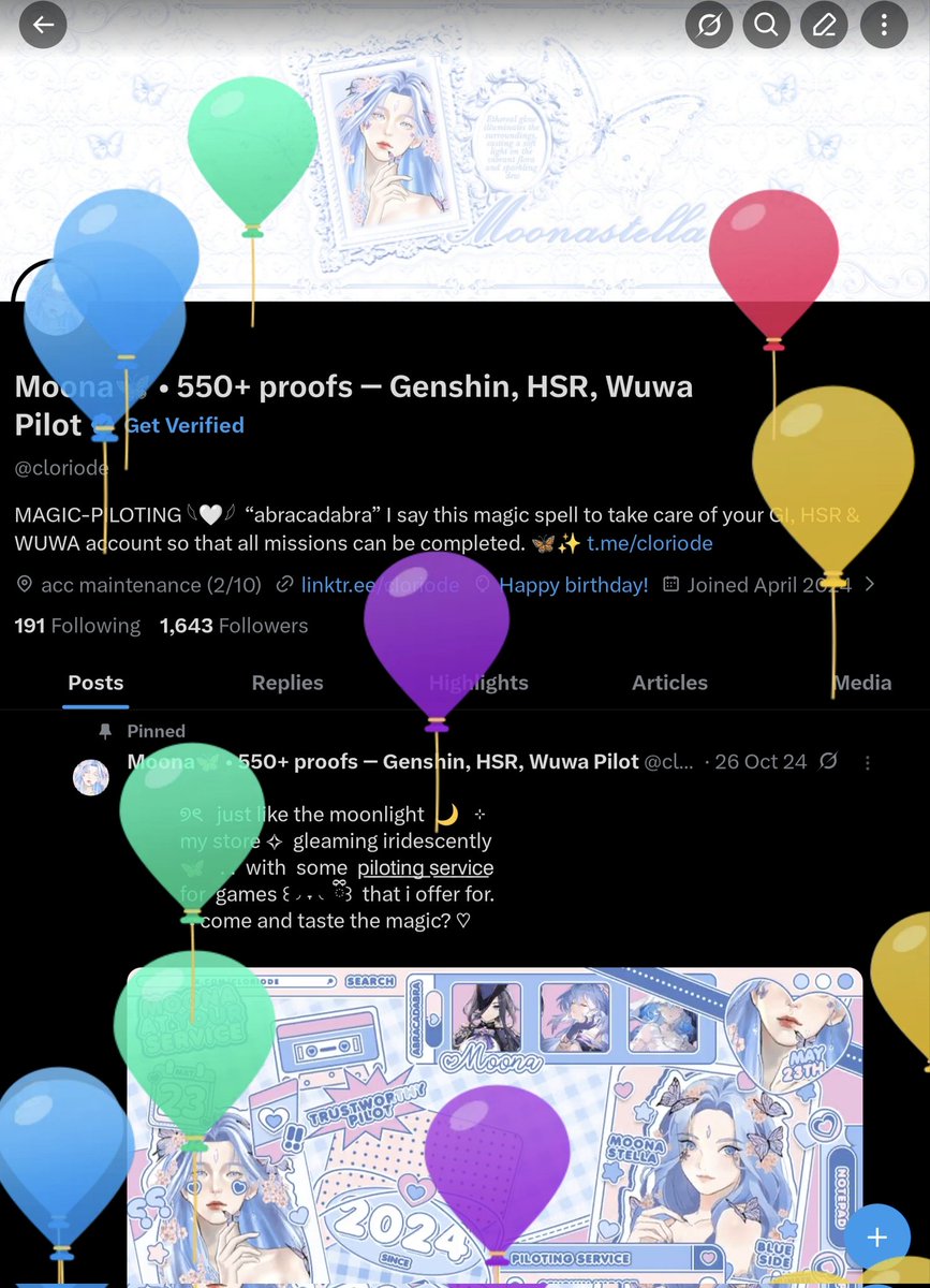 Moona🦋 • 550+ proofs ― Genshin, HSR, Wuwa Pilot tweet media