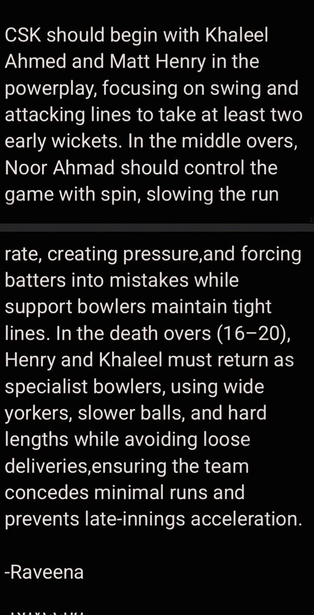 raveenahere's tweet photo. Reposted by including for both batting and bowling
@ChennaiIPL https://t.co/k8ibrePkIv