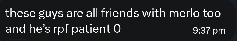 merlo 🦧 rpf patient 0 tweet media