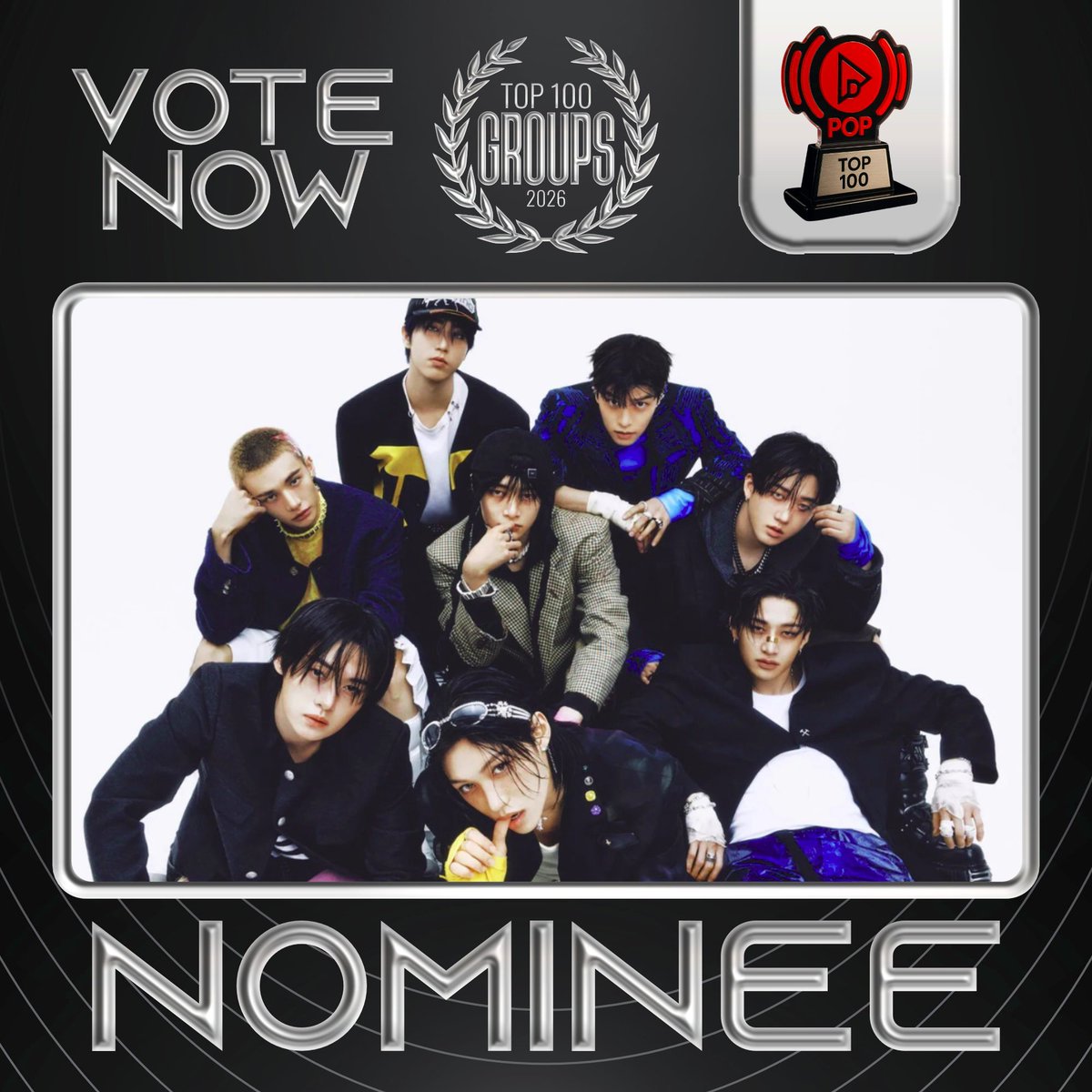 STRAY KIDS has been nominated for the Best Group Award 🏆

👉 VOTE: dabeme.com.br/groups/