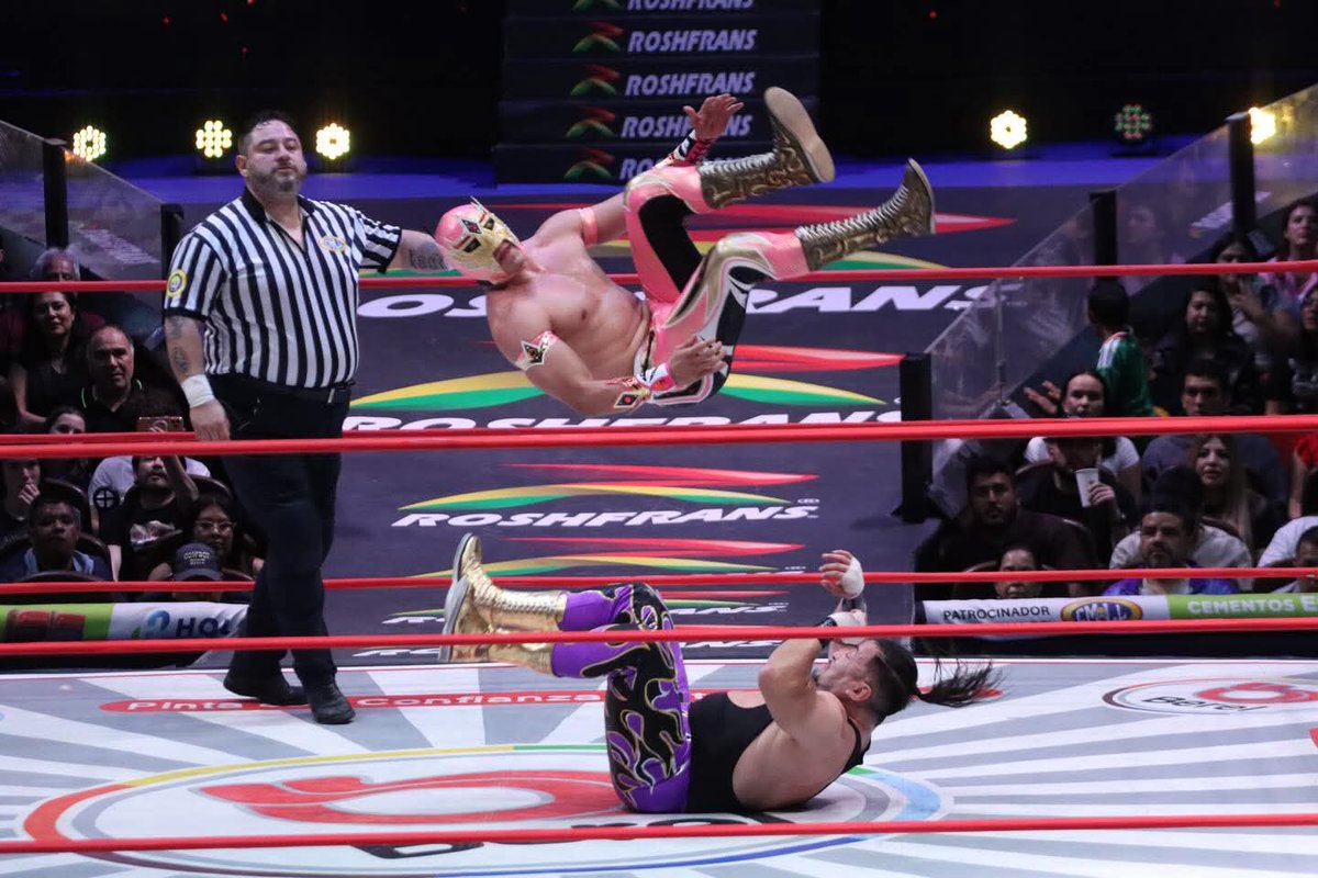 LaTijeraLucha's tweet photo. #MascaraDorada espectacular y preciso, con su letal “estrella fugaz” avanza a la final del campeonato universal al vencer a #Averno y #FlipGordon en la categoría de campeones mundiales históricos del #CMLL…
#latijeraluchalibre https://t.co/C2r8KXESIH