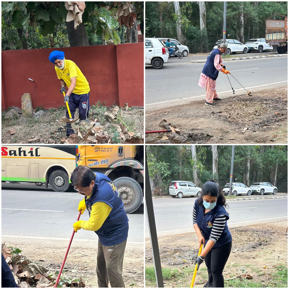 MeraPatiala_MHS's tweet photo. @MeraPatiala_MHS is fully committed to our project of making mini secretariat a model road
Today 30 warriors took one stretch of this road and started its cleaning and painting
Total drives -61
Garbage collected 300 kg
Cumulative collection -25900 kg
#DFOPatiala
@mc_patiala https://t.co/cbBGlXX6Hh