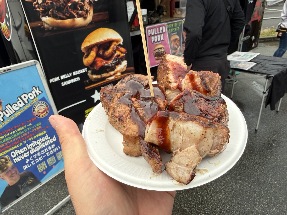 zonozono's tweet photo. 信玄公祭りでボークチョップ。 https://t.co/qOfH3wGQBg