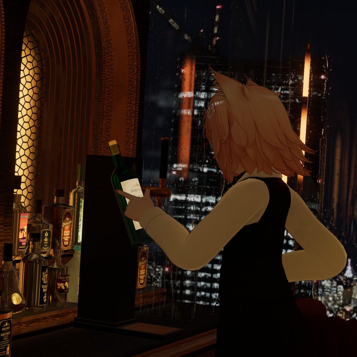 BasilFinale's tweet photo. Went to the opening night of my friend's bar! I couldn't stay very long, but I'm glad I stayed long enough to watch the shift change. I'm so excited for next time! Also, since only 8 people are allowed at a time, I never felt left out! Nice intimate environment <3
#DUKEBAR https://t.co/MVvVzy15lQ